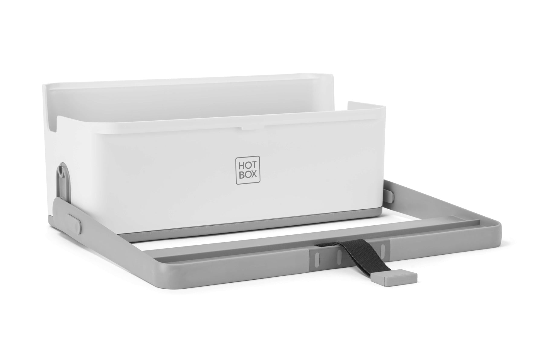 Hotbox Schubladenelement – 2 Schubladen, höhenverstellbar mit Softgrip, weiss, Polypropylen (PP), B 398 × H 30