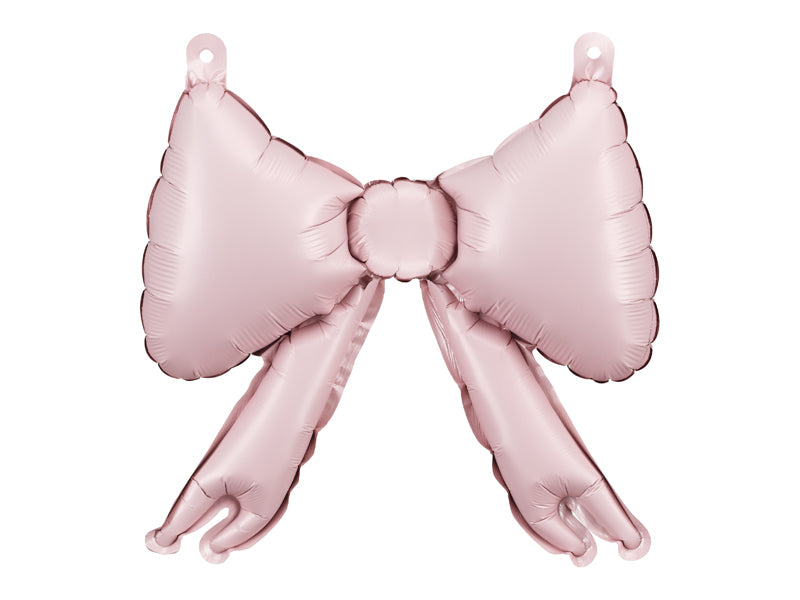 PartyDeco Folienballon Schleife – Rosa – 25 × 25 cm – 5 Stk