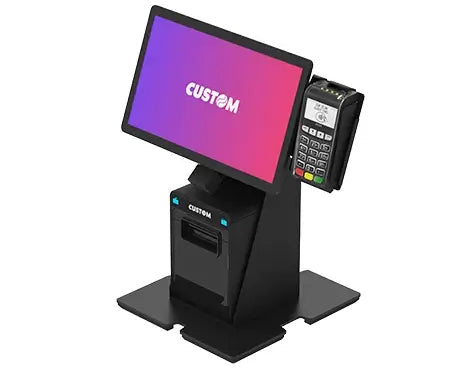 CUSTOM PCPOS Aragon – POS-Terminal 15,6" – Celeron J6412, 8 GB/128 GB – Schwarz