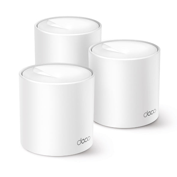 TP-Link Deco X50 Pro – Mesh-System, Wi-Fi 6, Dual-Band (2,4/5 GHz), bis 2402 Mbit/s, 3er-Set
