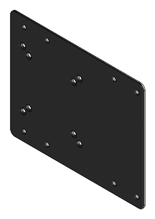 Hagor Adapterplatte – 32–43" – VESA 100×100–400×400, ultraflach, für Samsung QB-, QH- und QM-Serie – Schwarz