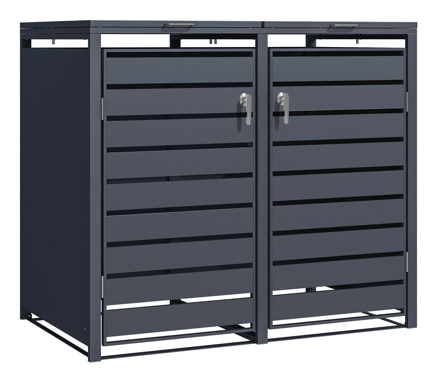Phoenix Safe Co. Müllcontainer GB2213AAK – Stahl – Anthrazit – Soft-Close – 132,0 × 80,0 × 116,0 cm