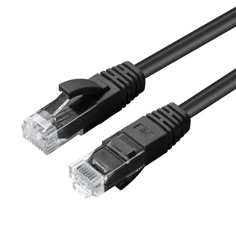 Microconnect Patchkabel – Cat6a U/UTP, 1 m, Schwarz, LSZH, RJ-45