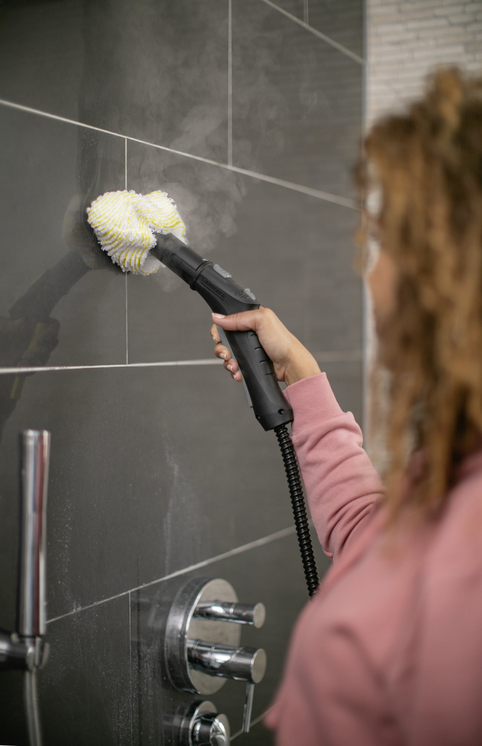 Kärcher Dampfreiniger – 1000 ml, schwarz/weiß, für Badezimmer