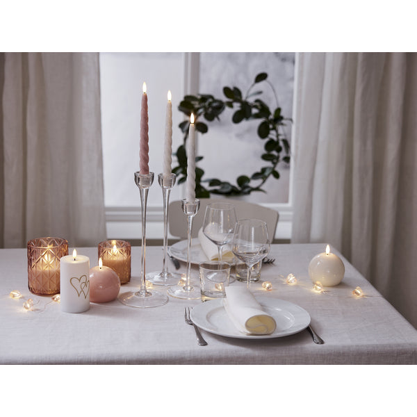 Star Trading LED-Kerze – 2er Pack, Warmweiss, Weiss, Timer