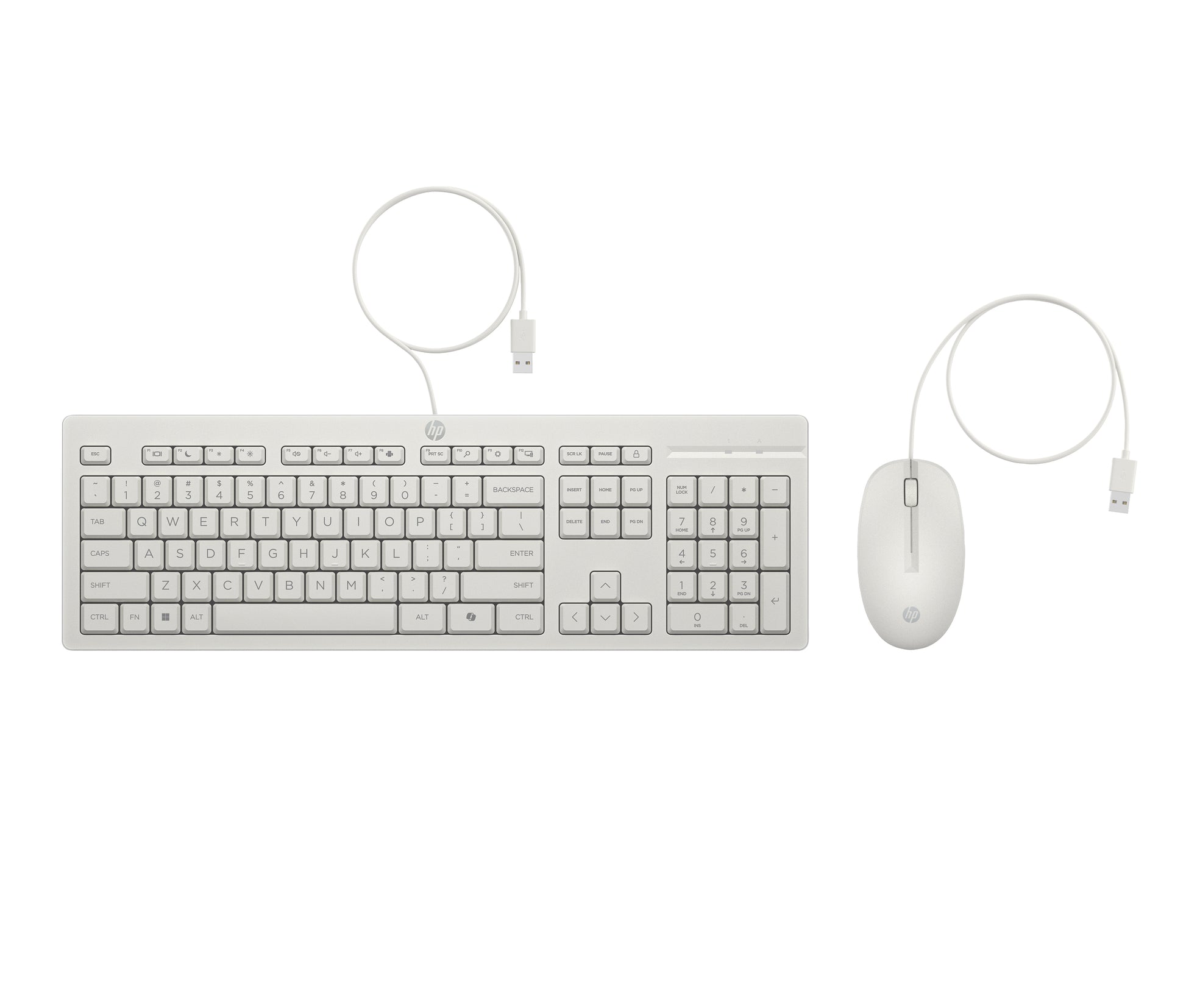 HP 225 G2 – Tastatur- und Maus-Set – kabelgebunden – USB – Weiss