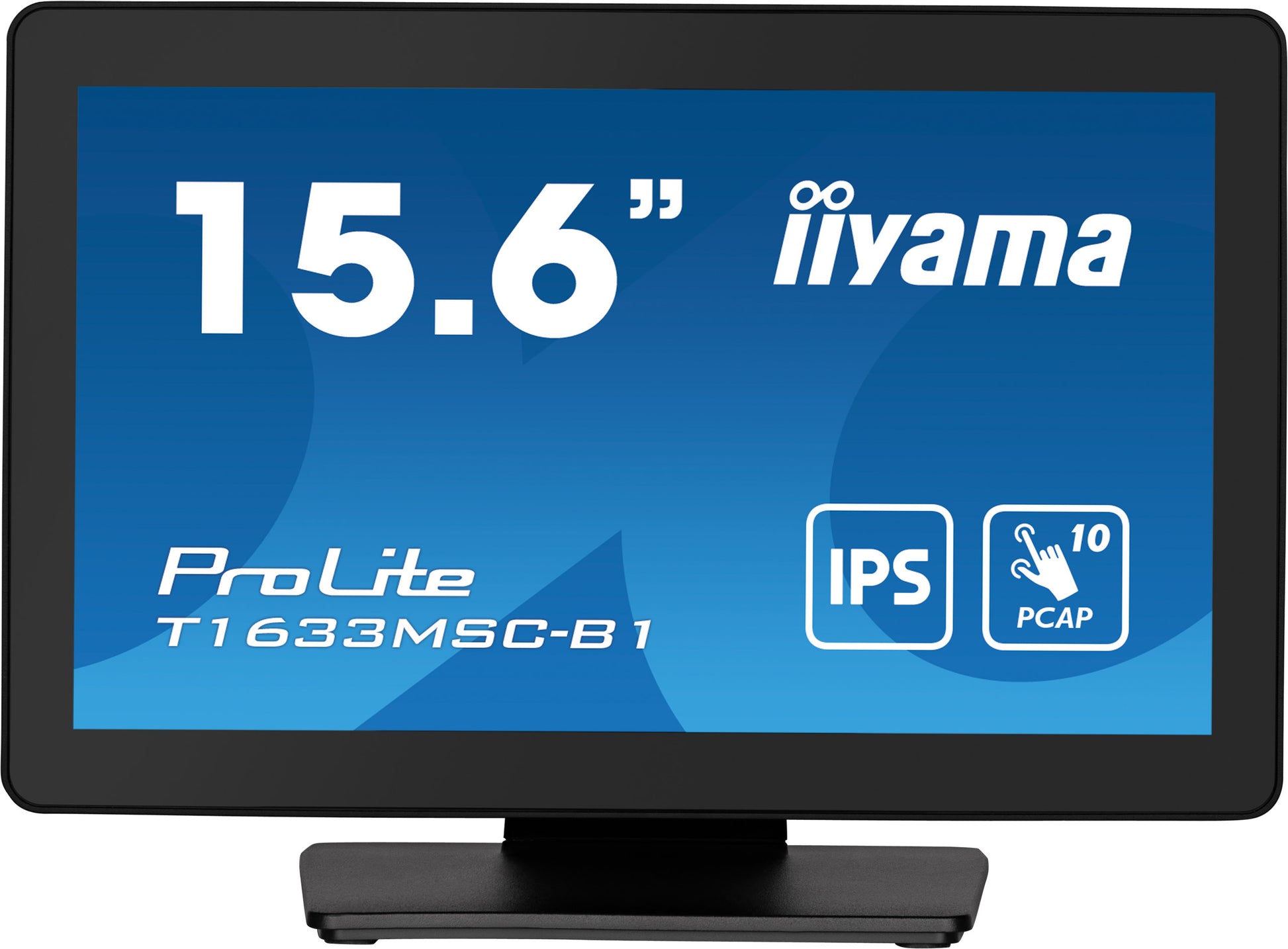 iiyama T1633MSC-B1 16" FHD PCAP 10-Touch – Zero-Bezel, 385 cd/m²