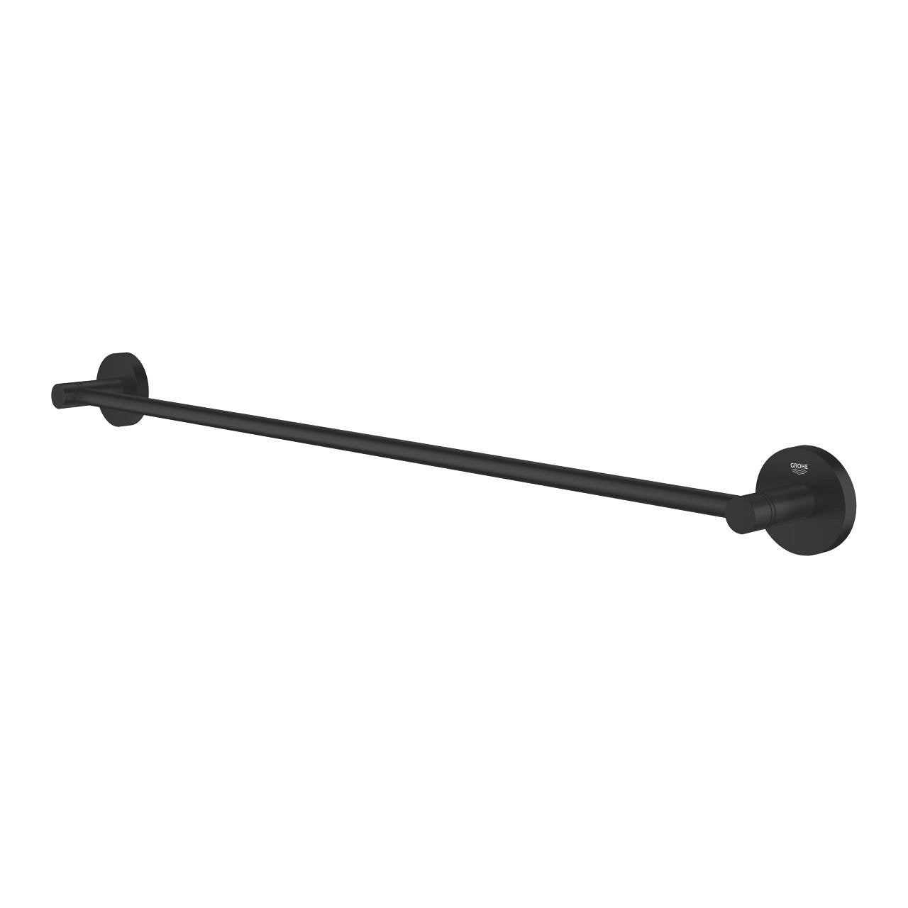 GROHE Handtuchhalter Start – 65,4 cm, Metall, 10 kg, Wandmontiert, Schwarz