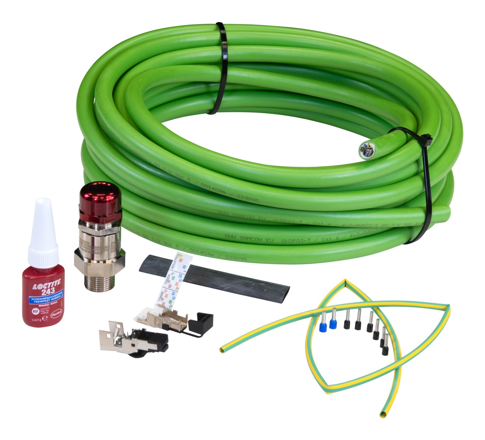 Axis 01545-001 Patchkabel – 95 m, Grün, RJ-45 (männlich), Crossover