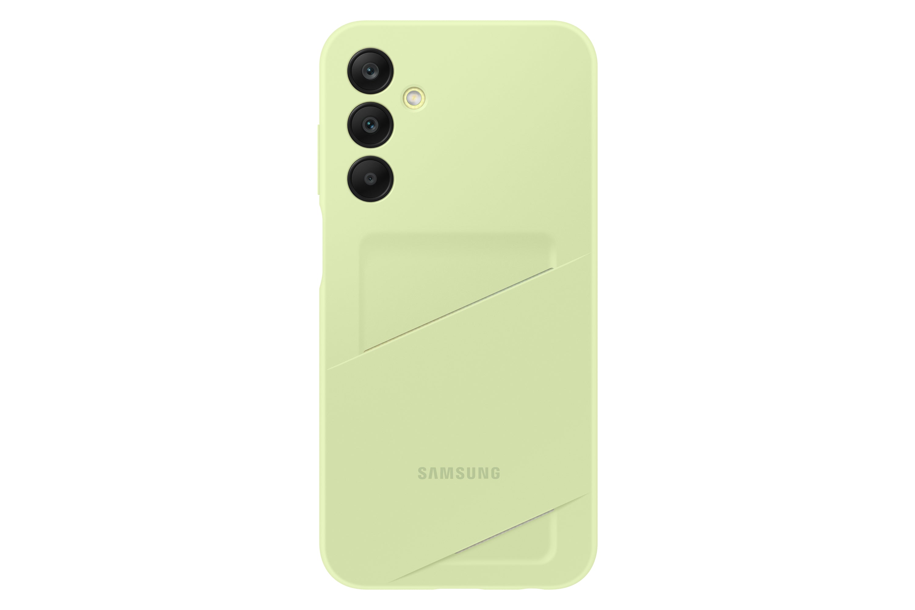 Samsung Card Slot Case Backcover – für Samsung Galaxy A25 5G, 1 Kartenfach, TPU, Limette
