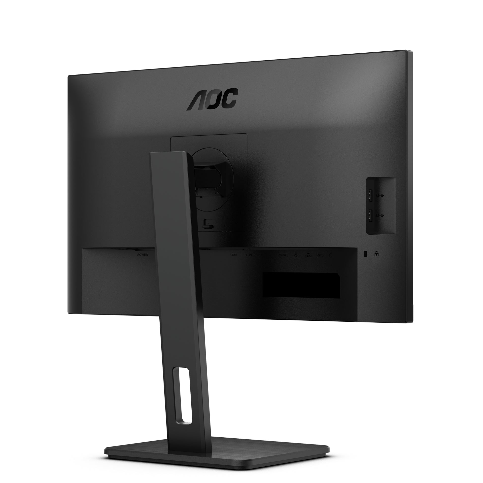 AOC Monitor, 27", IPS, 75 Hz, 350 cd/m², USB-C, Daisy Chain, USB-Hub, VESA 100 × 100, Schwarz
