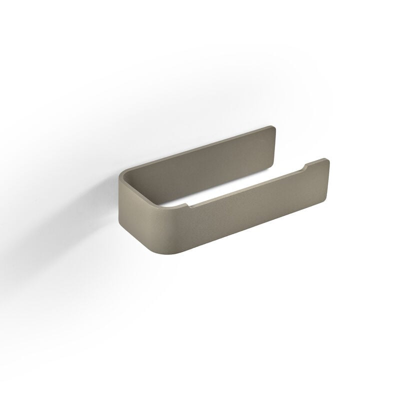 Zone Denmark Toilettenpapierhalter – Aluminium, taupe, wandmontiert, 7,6 × 16,4 × 4 cm