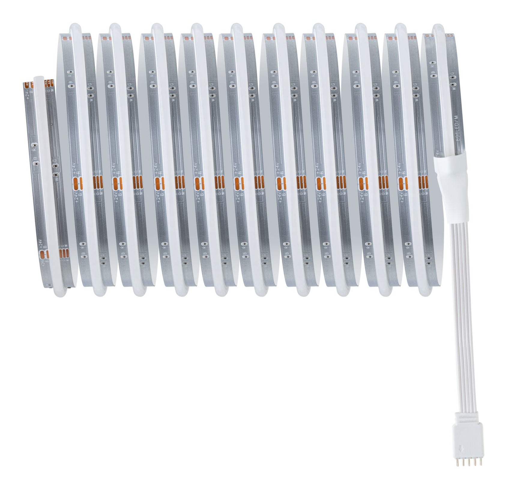 Paulmann LED-Strip – 3 m, 1590 lm, 18 W, RGBW/3000 K, dimmbar, silber, inkl. Netzteil, Fernbedienung