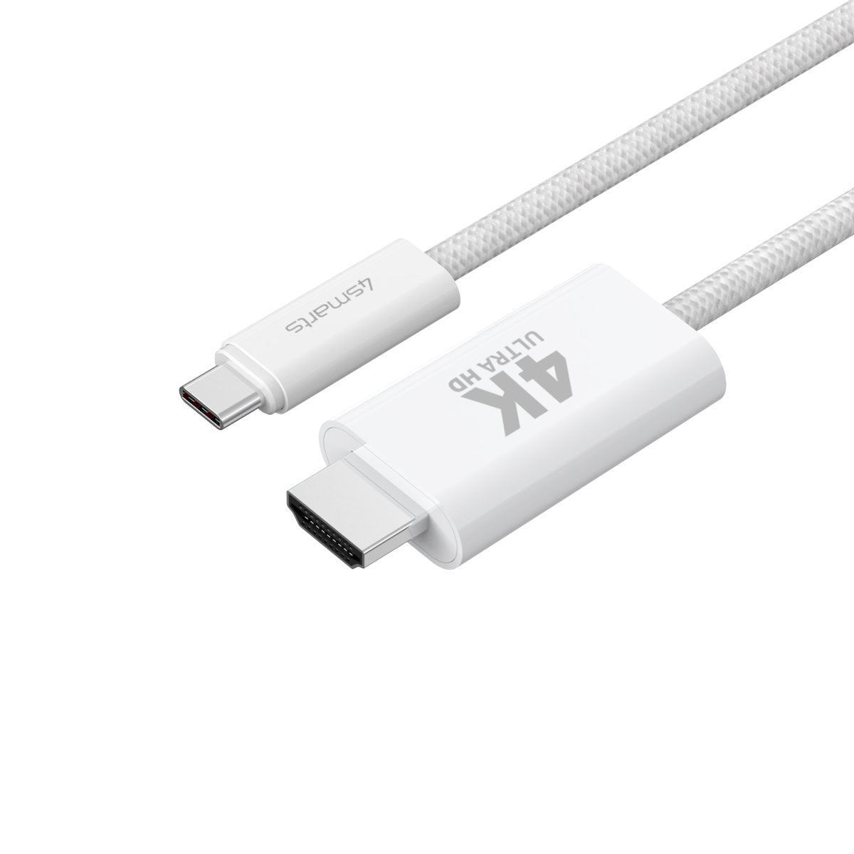 4smarts USB-C auf HDMI Kabel 4K – 2 m – Weiss