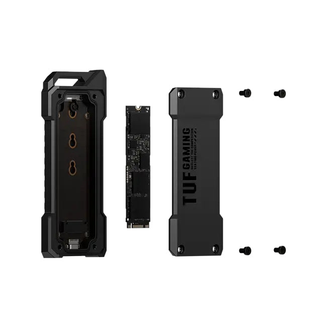 ASUS TUF Gam A1 (ESD-T1A) – 1-Bay SSD-Gehäuse – USB 3.2 Gen 2 Type-C, 10 Gbit/s, für M.2 (PCIe/SATA)