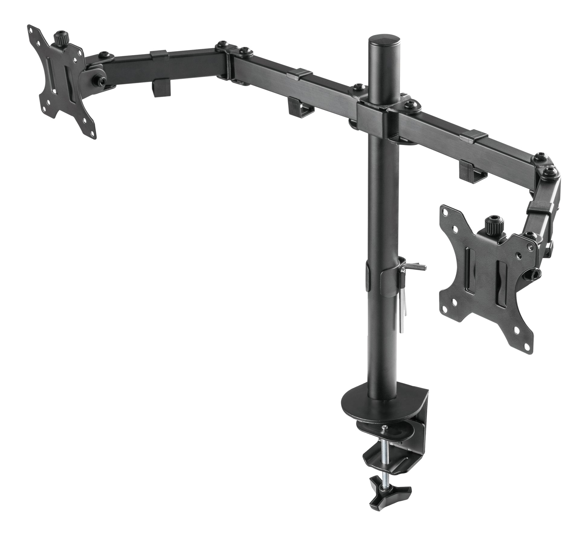 Deltaco Gaming GAM-040 – Monitorarm Tischhalterung – Klemme/Durchführung – 2 Monitore – 13–32" – Schwarz