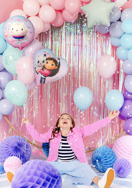 PartyDeco Folienballon Cupcake – mehrfarbig – Ø 35 cm – Folie – 1 Stück