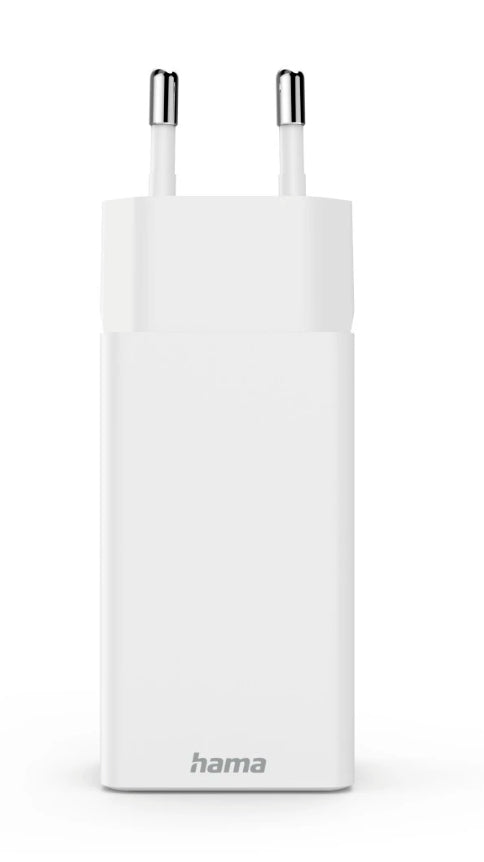 Hama 00201996 USB-Desktop-Ladegerät 65 W – USB-C×2, USB-A×1 – PD, QC 2.0/3.0 – Weiss
