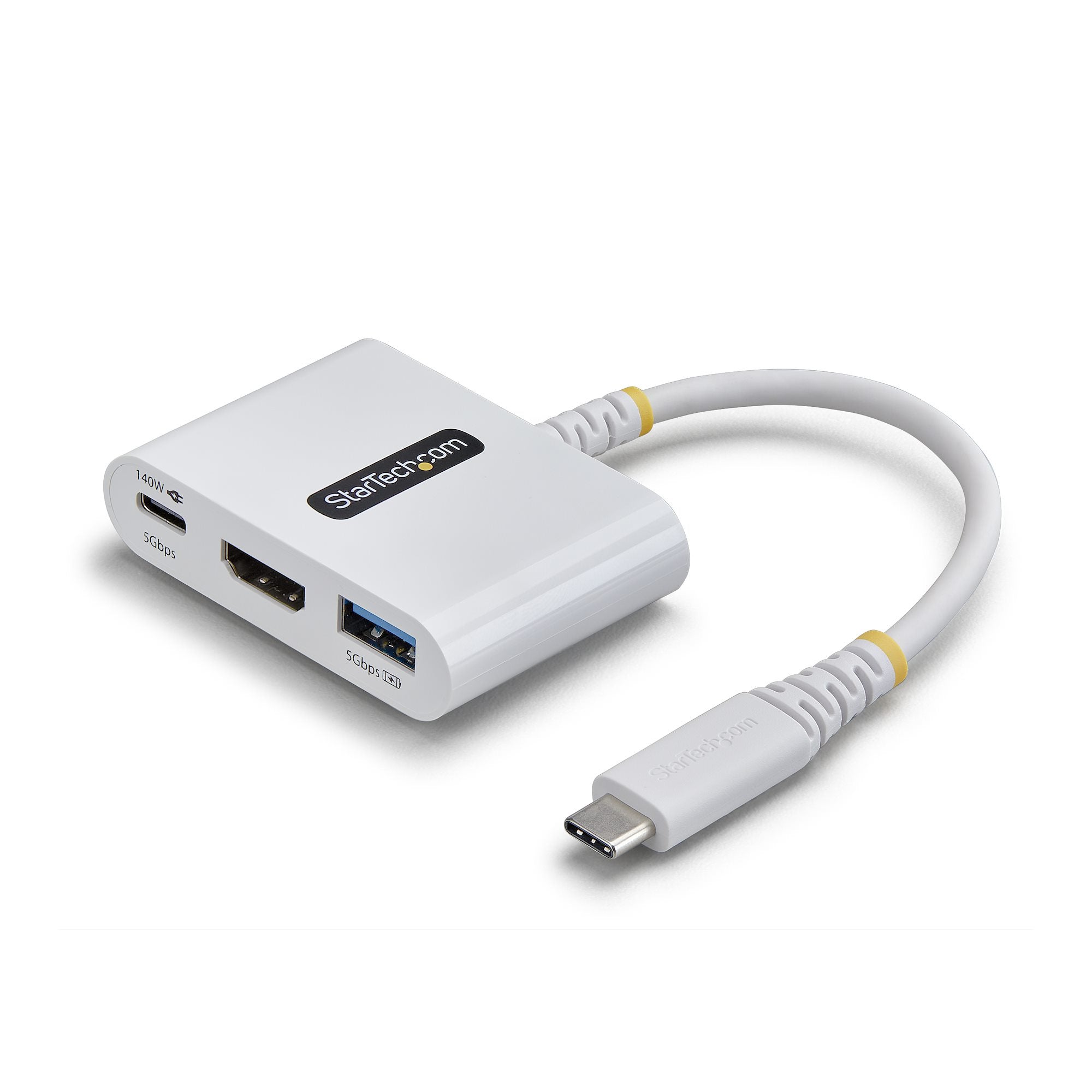 StarTech.com 168W USB-C Multiport-Adapter – USB-C, 1× HDMI, 1× USB-A, 140 W PD, für Mac/iPad/Windows