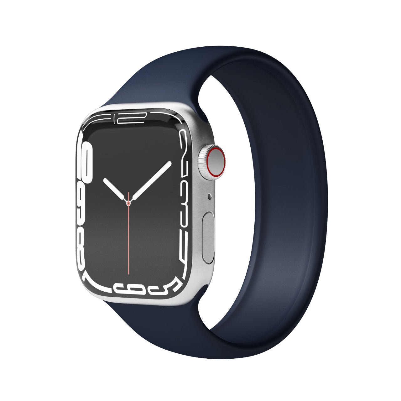 Vonmählen Solo Loop 2 – Armband – für Apple Watch (diverse Grössen), Navy, Bandgrösse S, Silikon