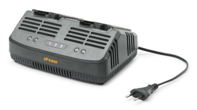 Stiga C 215 D Multi-Bay Akku-Ladegerät 2×, 20 V 2 A – für STIGA ePower (Li-Ion) – grau