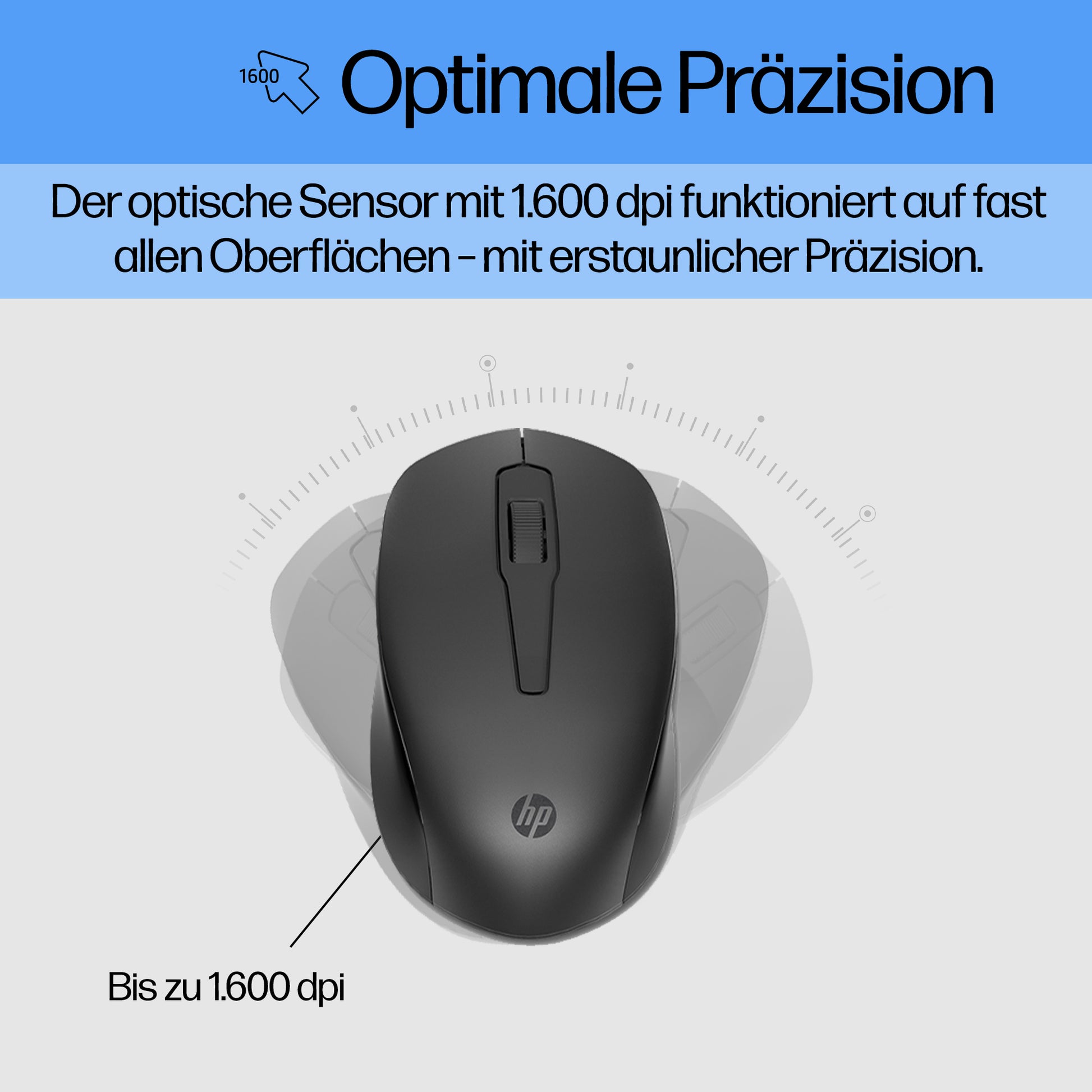 HP 330 – Tastatur-Maus-Set – 2,4 GHz – Schwarz
