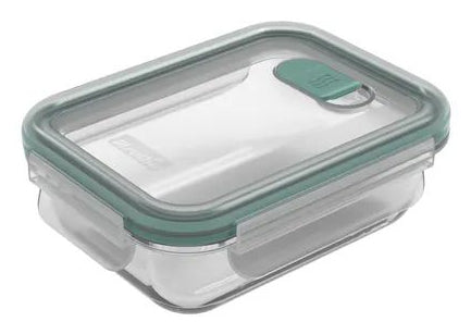 Rotho NALA – Vorratsdose 380 ml, 12 × 6 × 7 cm, Glas (Borosilikat), Transparent