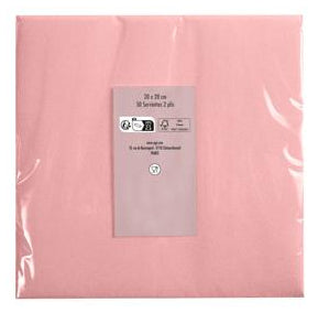 PRONAPPE Cocktailservietten – Rosa – 20 × 20 cm, 2-lagig – 50 Stück