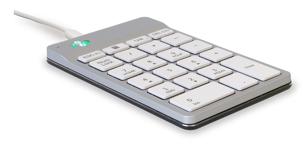 R-Go Tools Numpad Break – ergonomischer Ziffernblock, Weiss