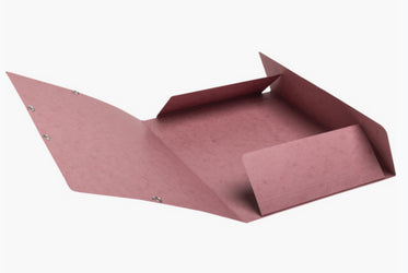 Exacompta Skandi A4 Gummibandmappe – 3 Klappen, Karton, Altrosa, bis 250 Blatt