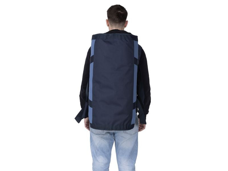 KOOR Sporttasche – 70 l, aus rPET, blau, 38,5 × 38,5 × 73 cm