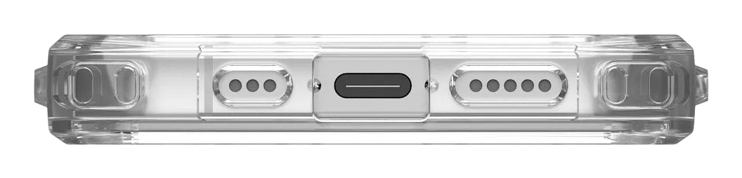 Urban Armor Gear Backcover Plyo MS – für Apple iPhone 16e – transparent – TPU, MagSafe-kompatibel