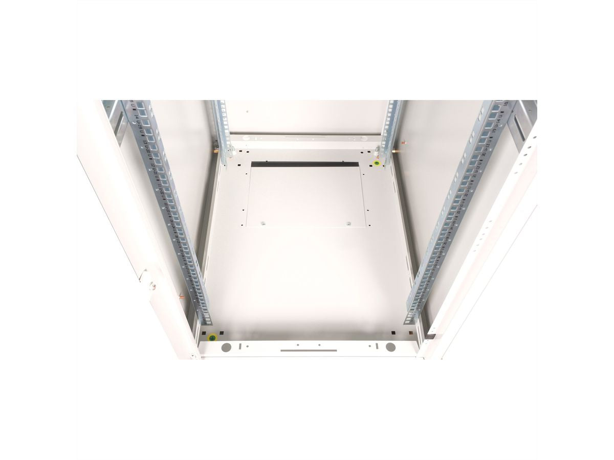 ROLINE Basic – 19" Netzwerkschrank 32U, IP20, abschliessbar, 600 × 800 × 1560 mm, lichtgrau, Stahl