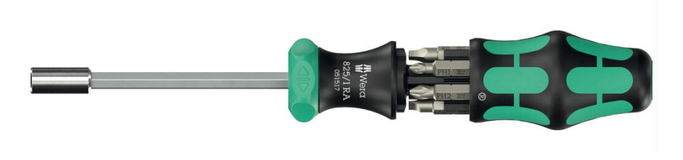 Wera Kraftform Kompakt – Multi-Bit-Schraubenzieher-Set 1/4", magnetisch – 05051518001