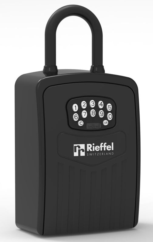 Rieffel Schlüsselkasten KSB-25 E B, 2 Haken, Elektronikschloss (Bluetooth/App)