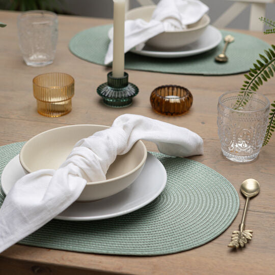 d-c-fix Tischset – 29×44 cm, oval, PP, grün