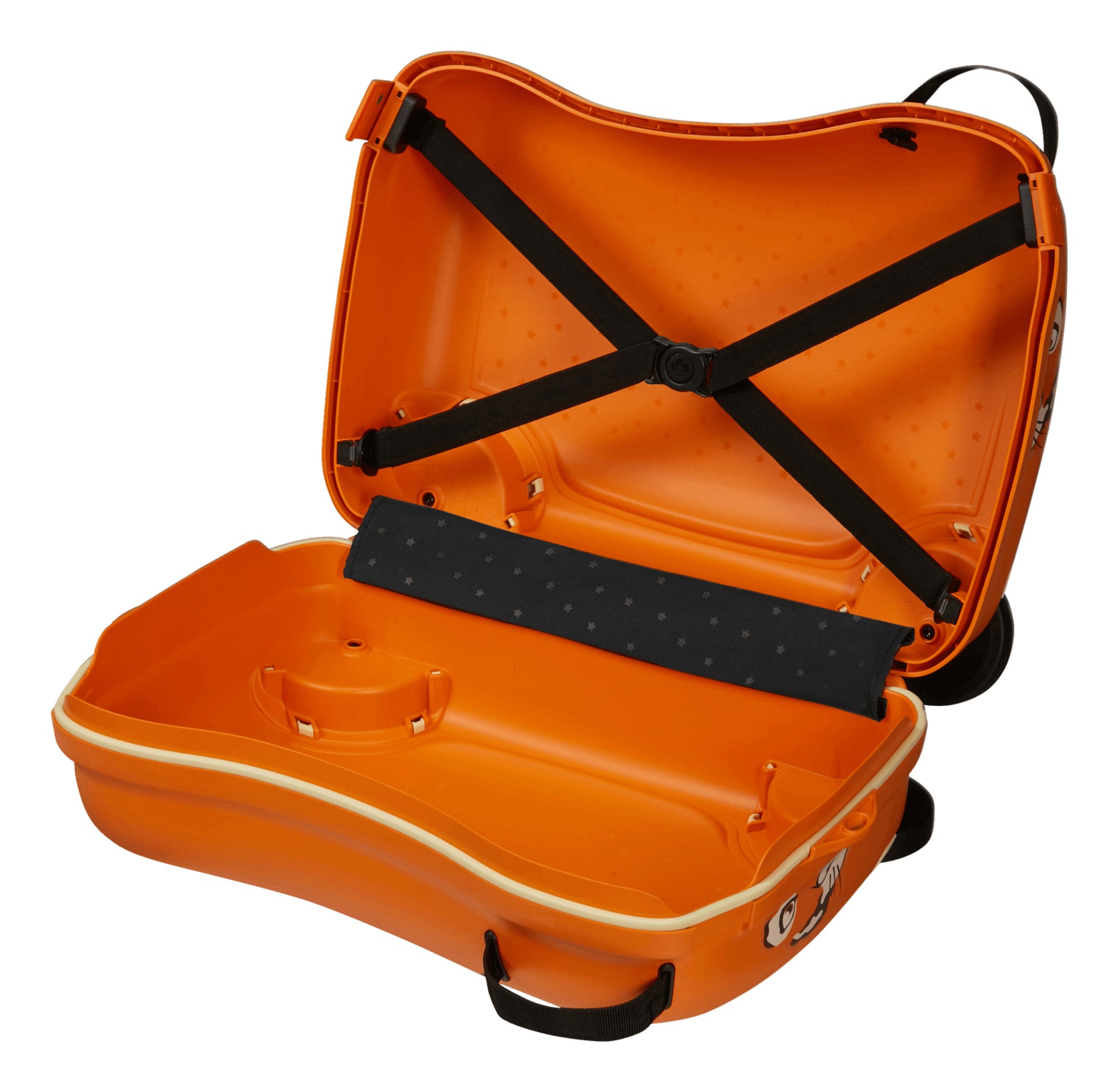 Samsonite Ride-on-Kindertrolley Handgepäck – 30 l, Hartschale PP, 4 Rollen, Tiger T., 52 × 38 × 21 cm