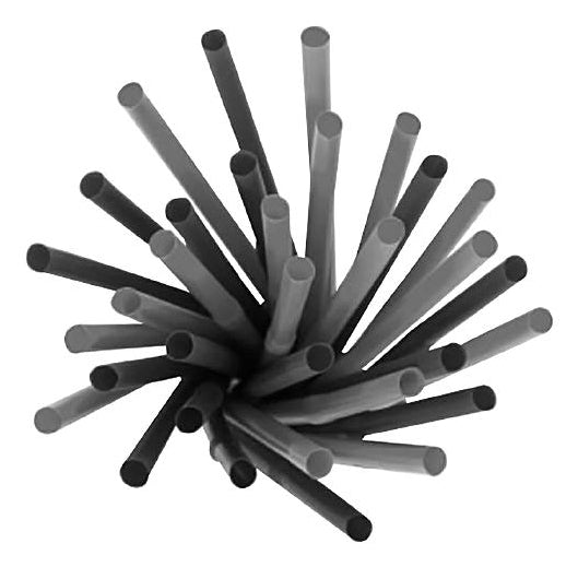 Weita PLA Strohhalme, Ø 8 mm 15 cm, schwarz – 250 Stk.