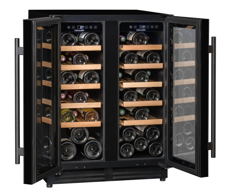 Climadiff Weinkühlschrank CBU40D1B – 120 l, 240 V, Kompressor, Energieeffizienzklasse F