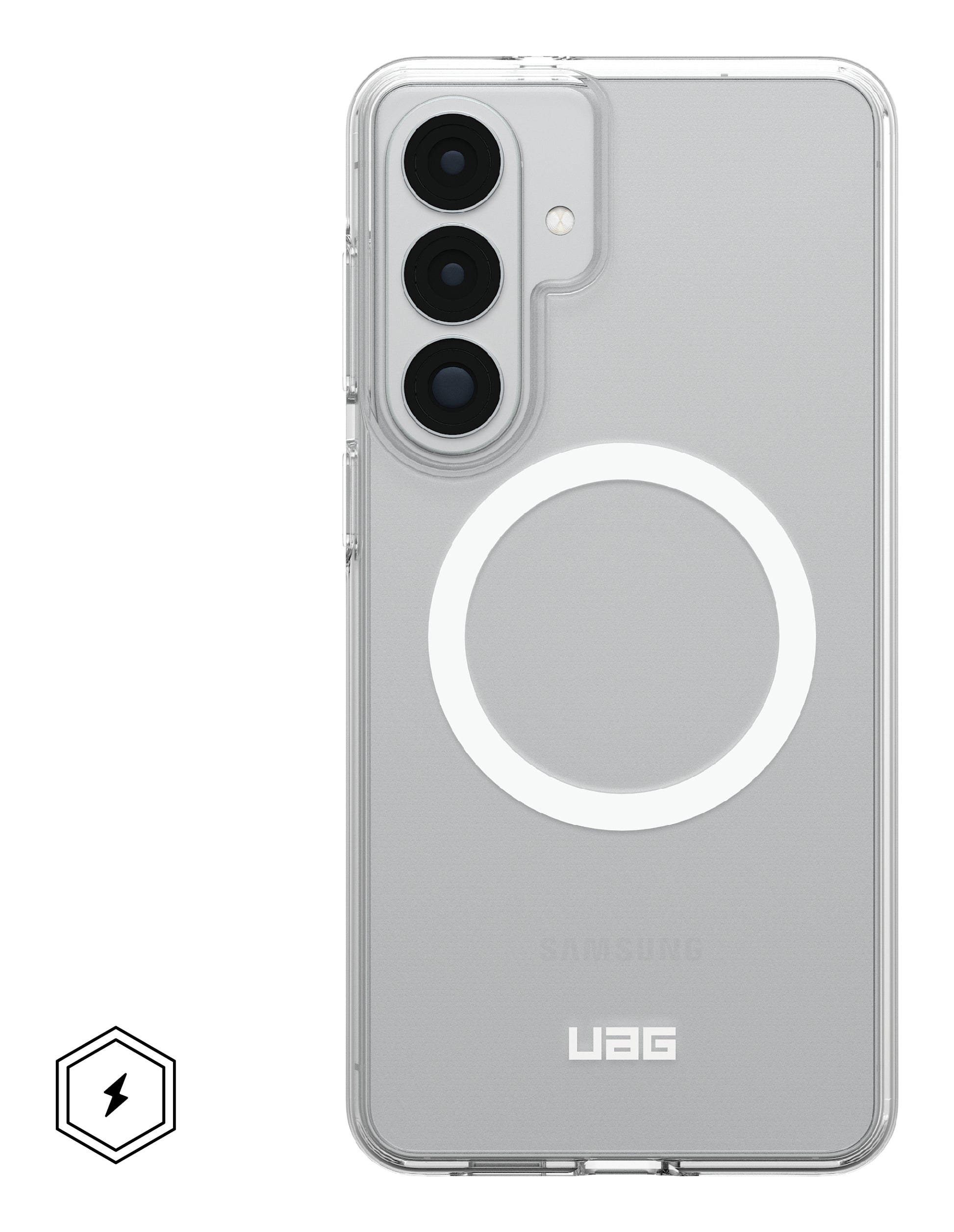 Urban Armor Gear UAG Scout Backcover – für Samsung Galaxy S26+ – MagSafe, mit Ständer, PC, Transparent/Weiss