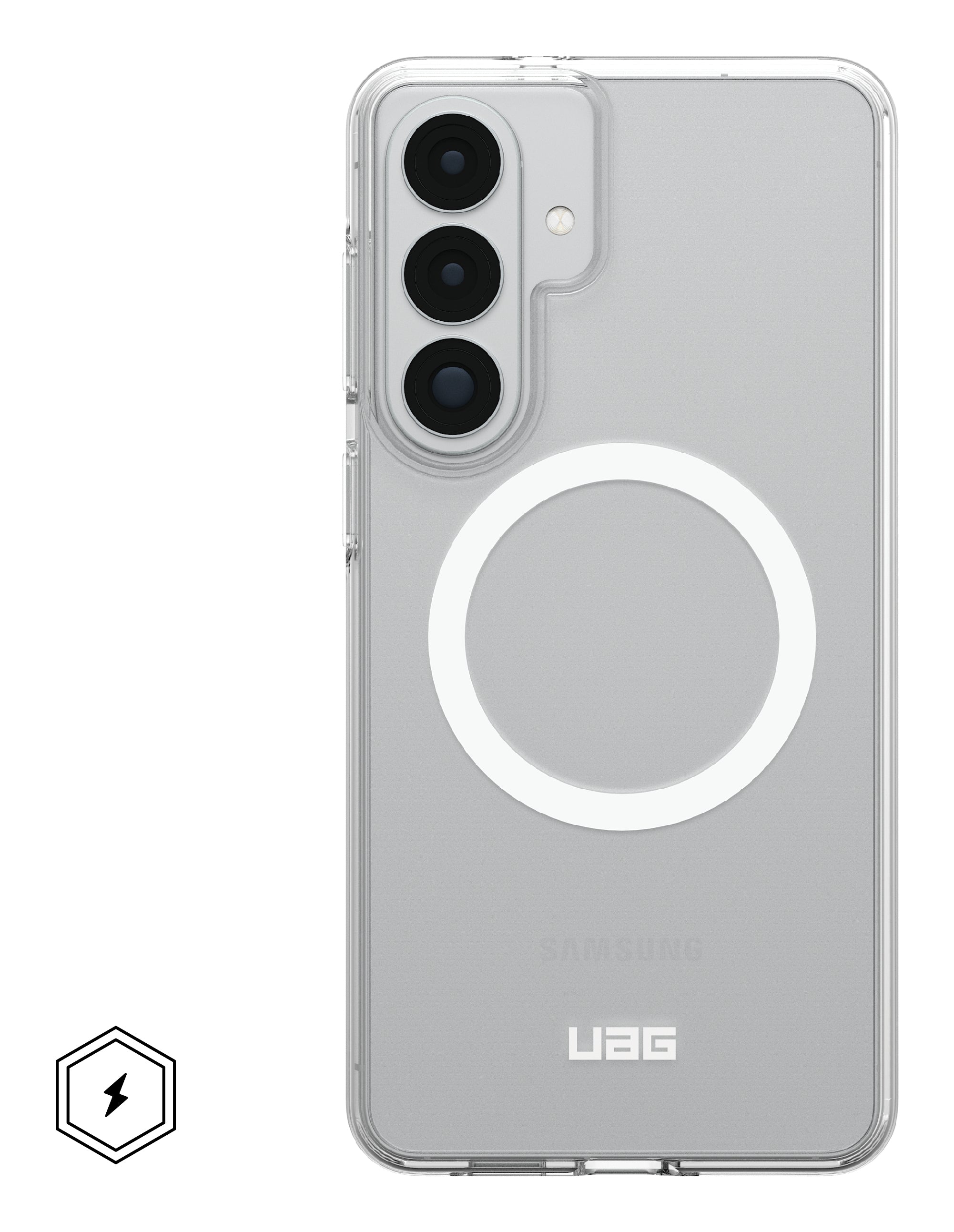 Urban Armor Gear UAG Scout Backcover – für Samsung Galaxy S26+ – MagSafe, mit Ständer, PC, Transparent/Weiss