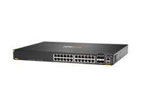 HPE Aruba Networking 6300F – Managed L3 Switch – 24× 1G, 4× SFP56, PoE+, PoE-Budget 740 W, 1U