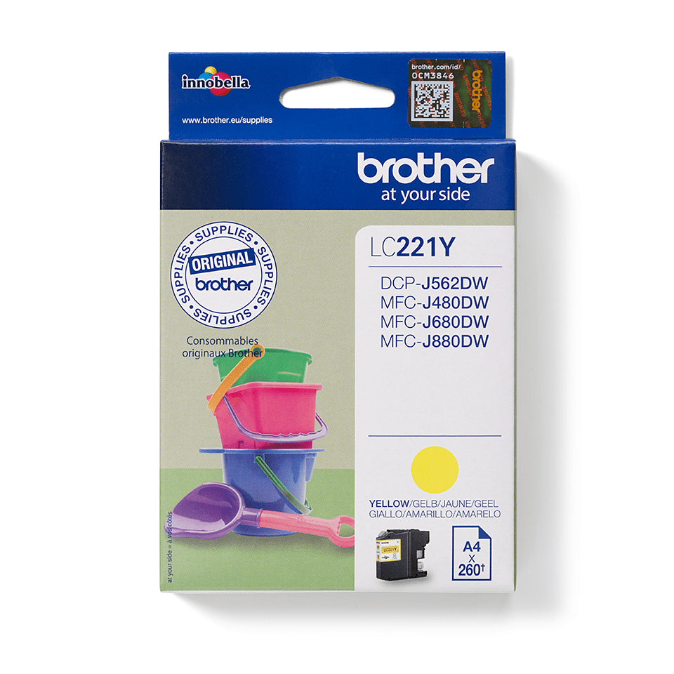 Brother LC221Y – Gelb, Original