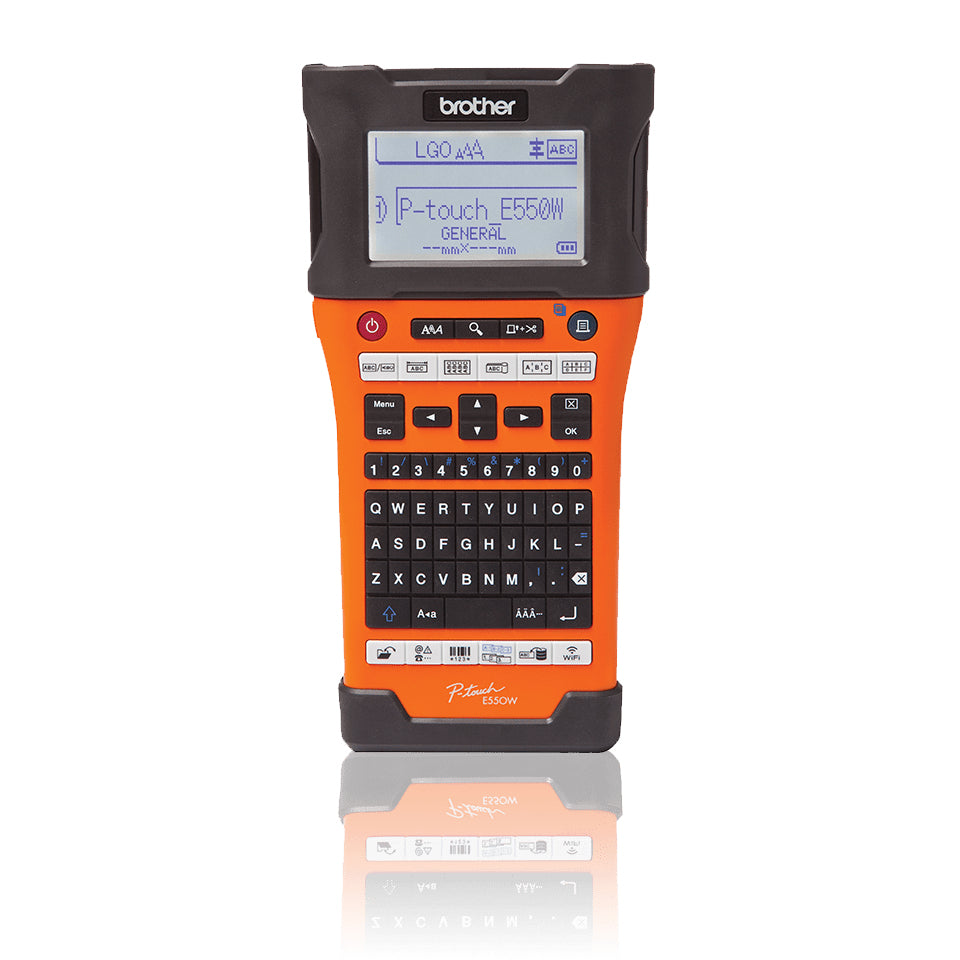 Brother E550WVP – Beschriftungsgerät für TZe-Bänder 3,5–24 mm, USB, Auto-Cutter