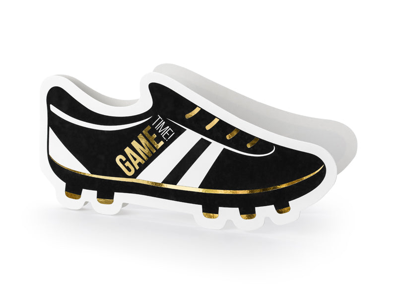 PartyDeco Einladungskarten – 190 × 90 mm, mit Couvert, Fussball, mehrfarbig – 6 Stk