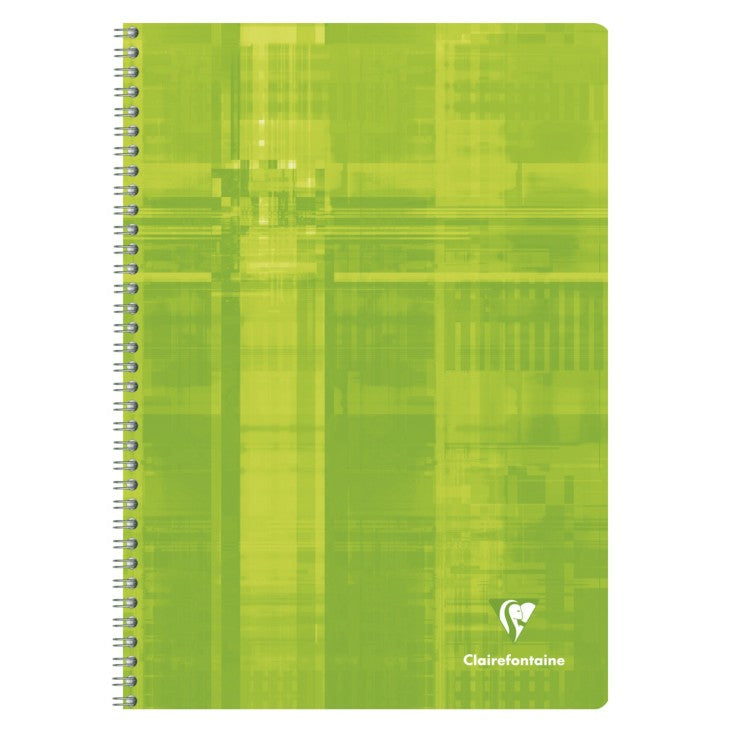 Clairefontaine Spiralheft A4, kariert 4 mm, Karton, 50 Blatt, 50 g/m² – farbig sortiert