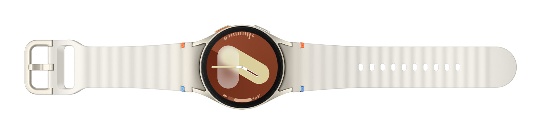Samsung Galaxy Watch 7 40 mm GPS – Aluminium Cremefarben, S/M, 50 m