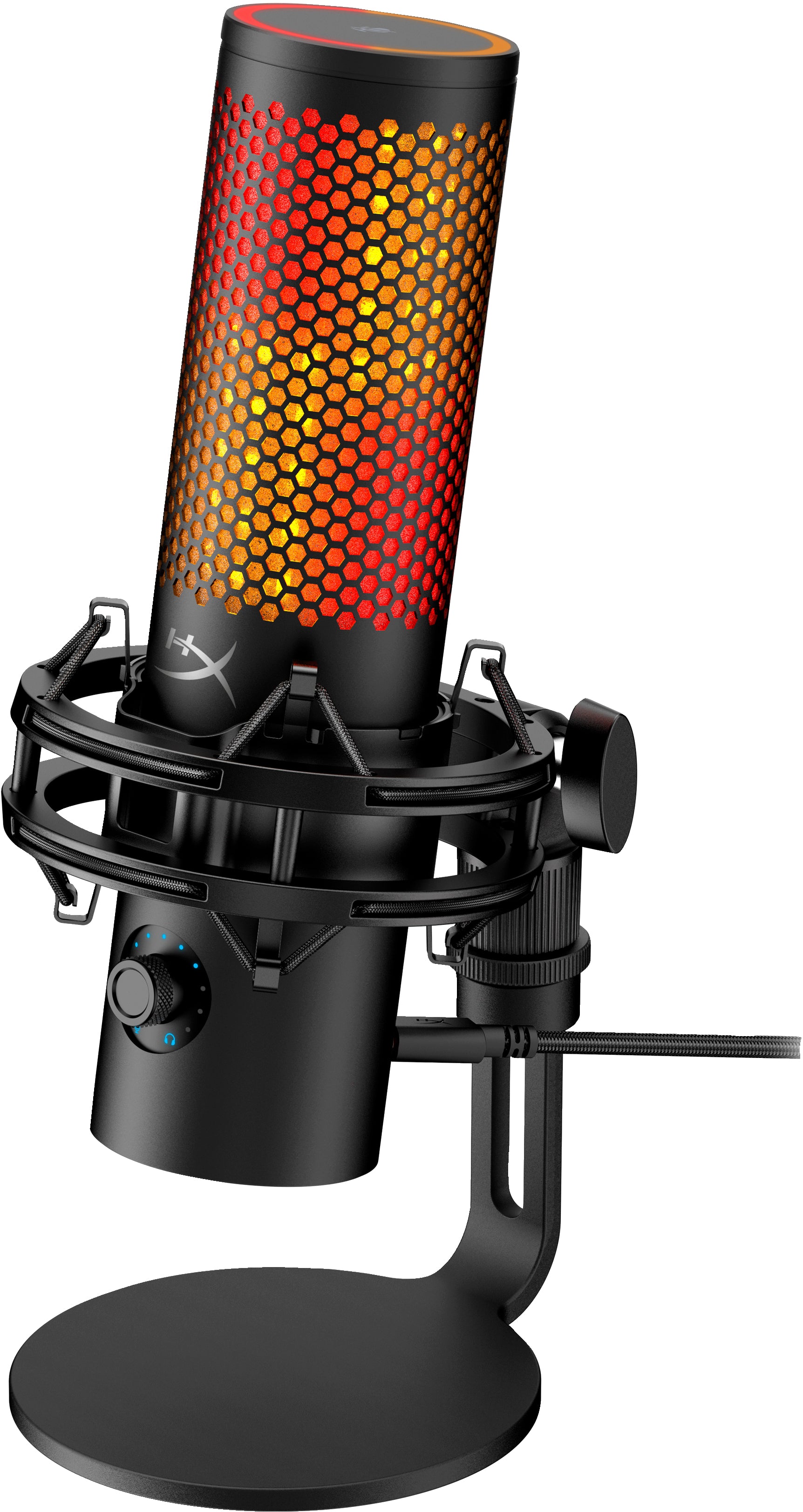 HP QuadCast 2 S – Tischmikrofon – USB, Kabelgebunden, 20–20'000 Hz – Schwarz