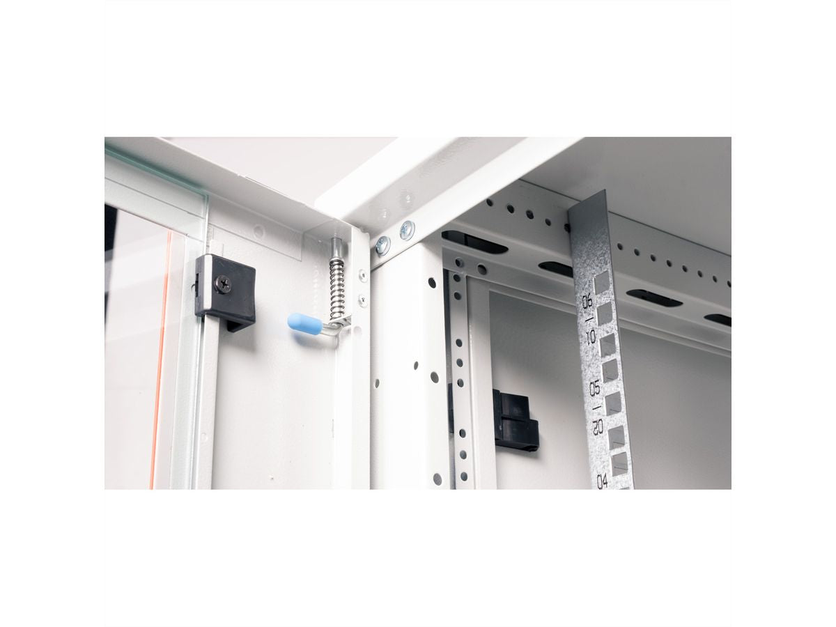 ROLINE Basic Plus – 19" Wandverteiler 6U, IP20, abschliessbar, 600 × 600 × 379 mm, lichtgrau, Stahl