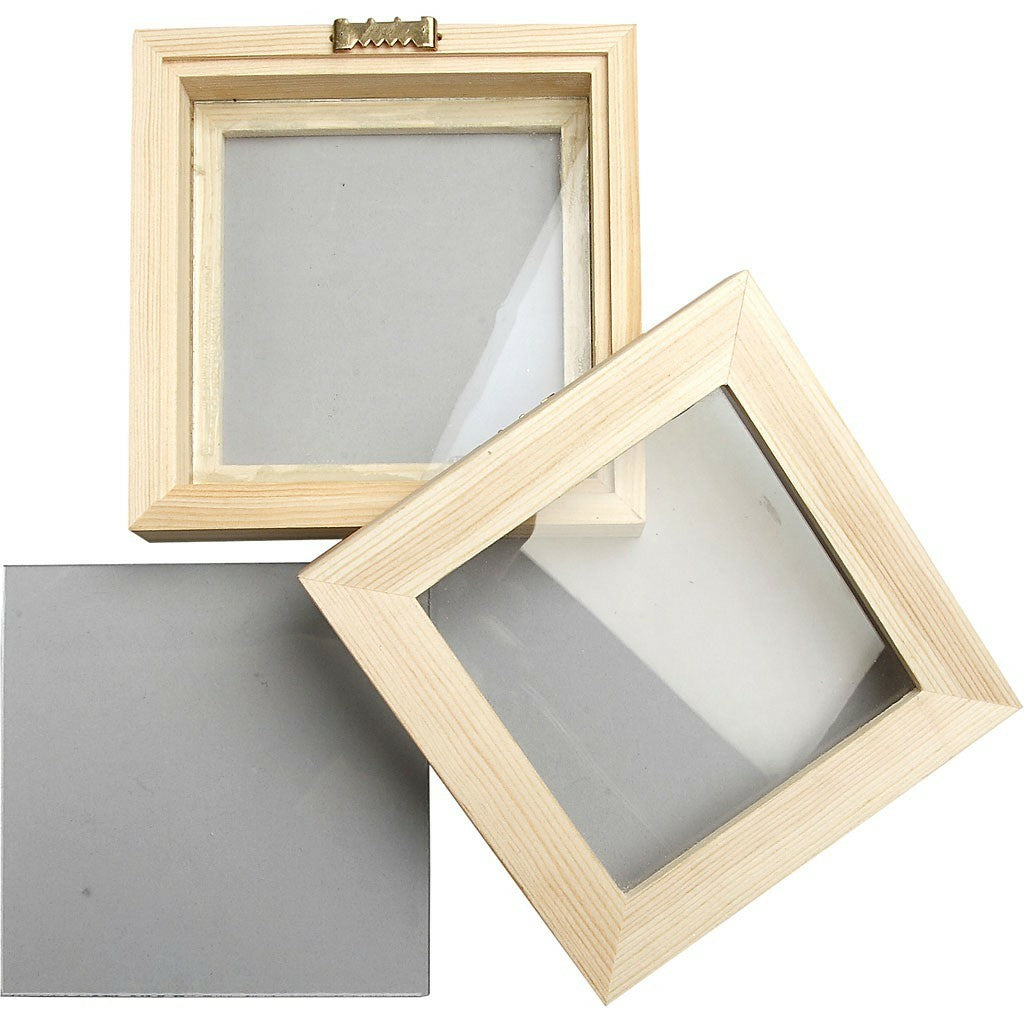 Creativ Company Bilderrahmen – für 12,3 × 12,3 cm – Holz, braun